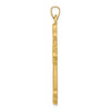 Gold Fleur de lis Cross Pendant