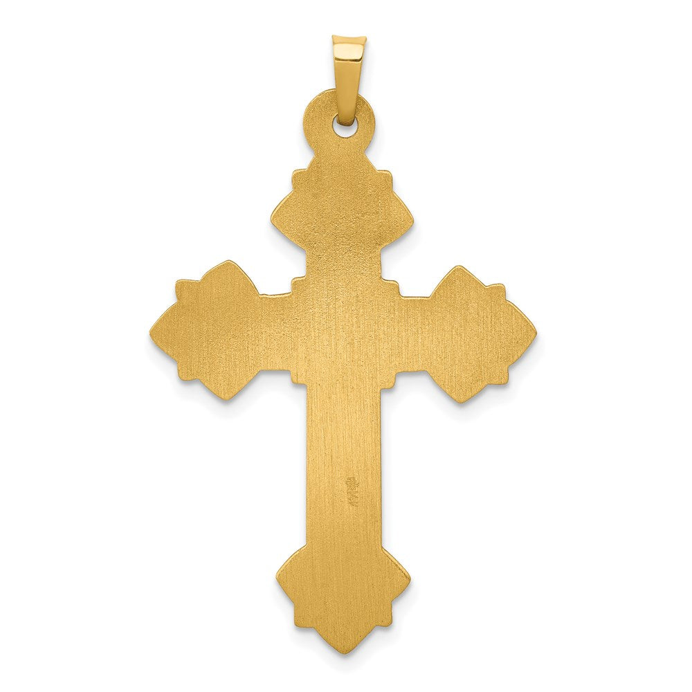 Gold Fleur de lis Cross Pendant