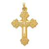 Gold Fleur de lis Cross Pendant