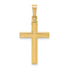 14k Hollow Cross Pendant