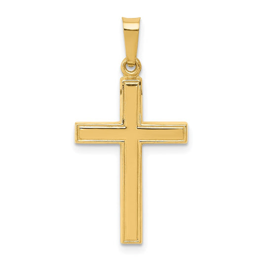 Gold Hollow Latin Cross Pendant