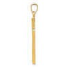 14k Hollow Cross Pendant