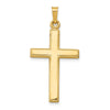 14k Hollow Cross Pendant