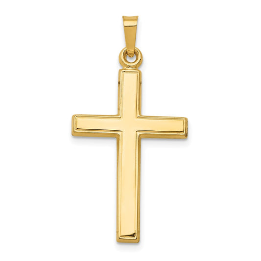 Gold Hollow Latin Cross Pendant