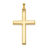 14k Hollow Cross Pendant