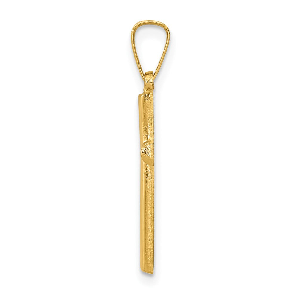 Gold Latin Cross Pendant