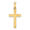 14k Hollow Cross Pendant
