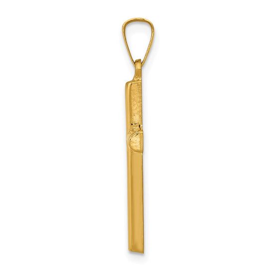 Gold Latin Cross Pendant
