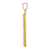 Gold Hollow Latin Cross Pendant