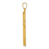 Gold Hollow Latin Cross Pendant