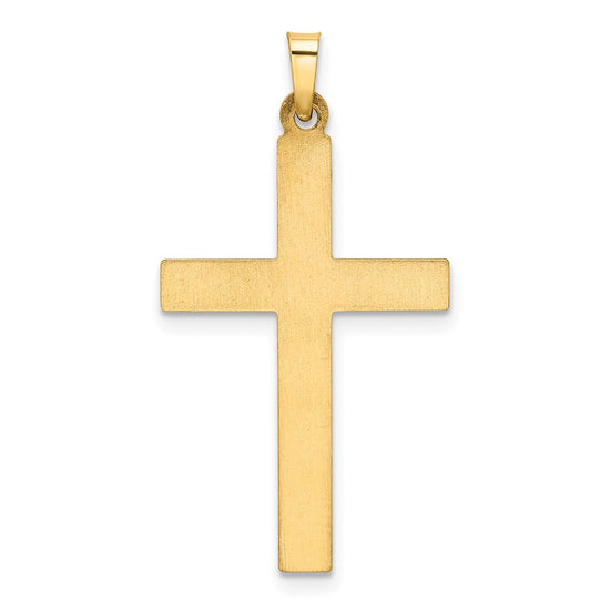 Gold Hollow Latin Cross Pendant