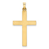 Gold Hollow Latin Cross Pendant