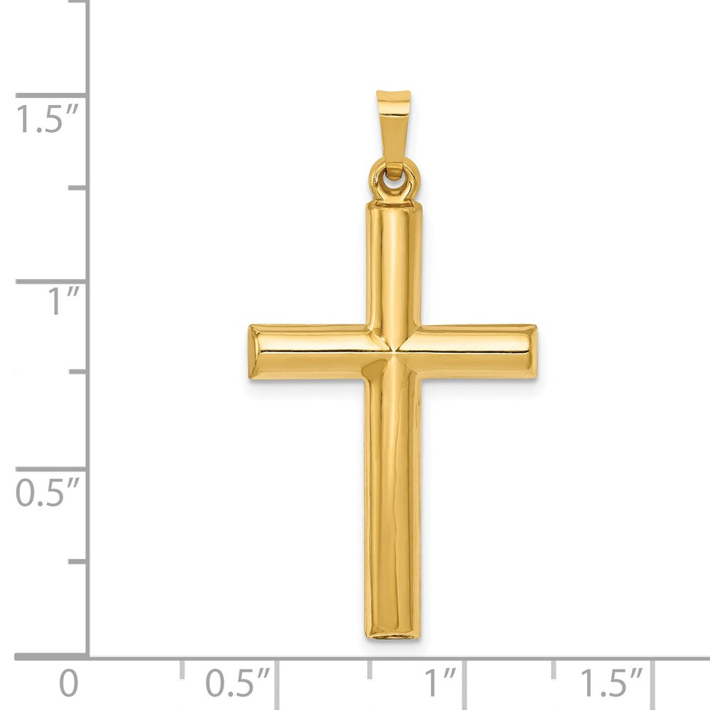 Gold Hollow Latin Cross Pendant