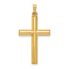 Gold Hollow Latin Cross Pendant