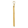 Gold Hollow Latin Cross Pendant