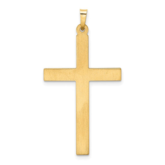 Gold Hollow Latin Cross Pendant