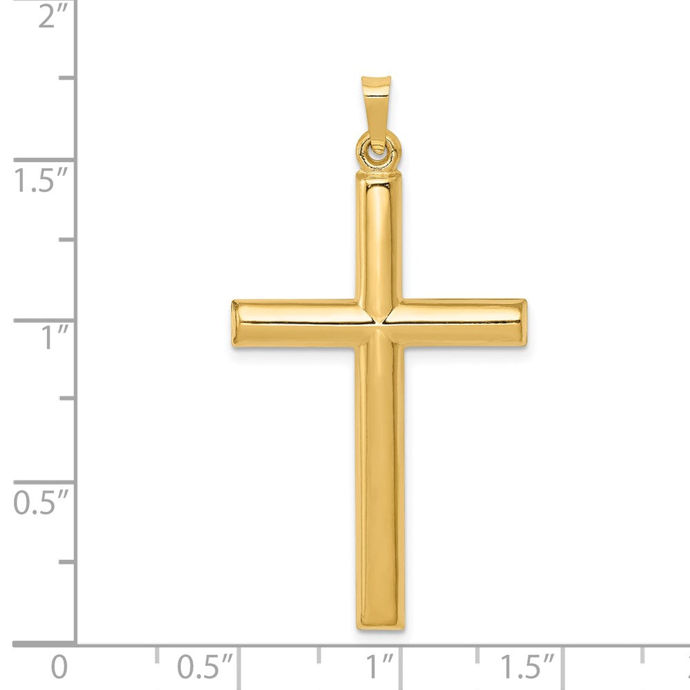 Gold Hollow Latin Cross Pendant