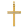 Gold Hollow Latin Cross Pendant