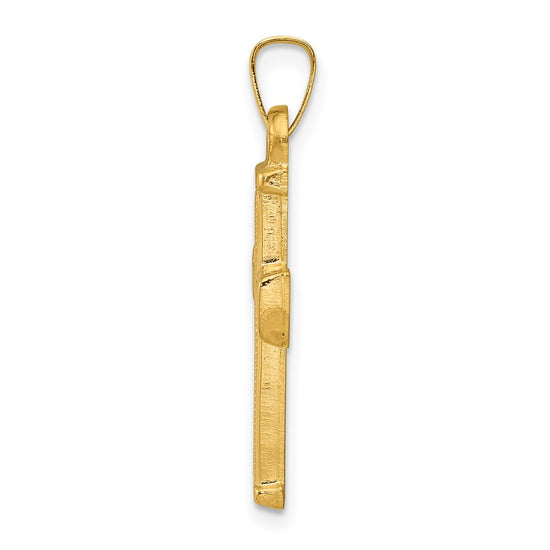 Gold Latin Cross Pendant