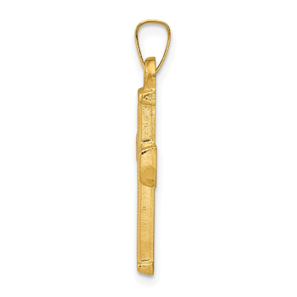 Gold Latin Cross Pendant