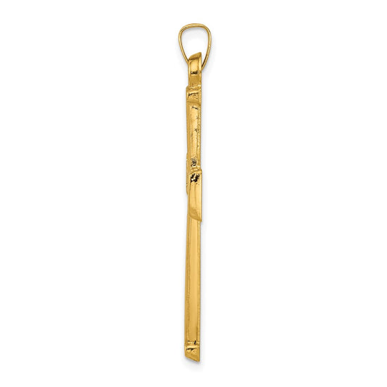 Gold Latin Cross Pendant