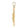 14k INRI Hollow Iona Crucifix Pendant