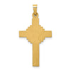 14k INRI Hollow Iona Crucifix Pendant