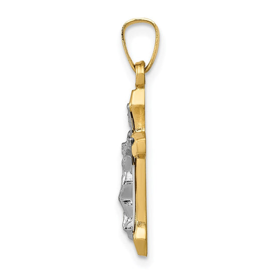 Gold INRI Cross Pendants