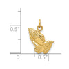 Gold Praying Hands Pendants