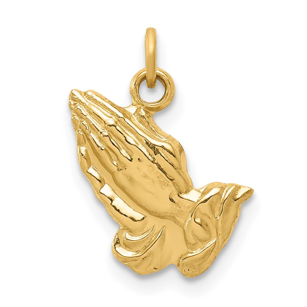 Gold Praying Hands Pendants