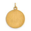 14k Polished and Satin Solid Infant of Prague Medal Round Charm
