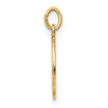 14k Polished and Satin Solid CONFIRMATION with Cross Charm