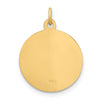 14k Polished and Satin Solid CONFIRMATION with Cross Charm