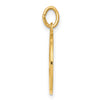 14k Polished and Satin Solid FIRST HOLY COMMUNION Medal Round Pendant