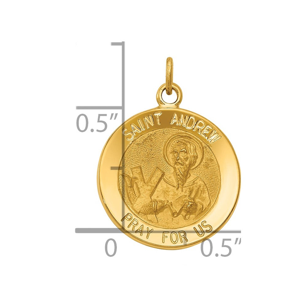 Gold St. Andrew Pendants
