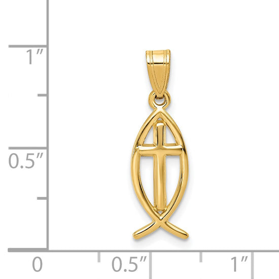 Gold Ichthus Pendants
