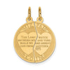 Gold Mizpah Pendants