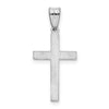 Gold Etched Floral Design Cross Pendant