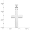 Gold Polished Flat Latin Cross Pendant