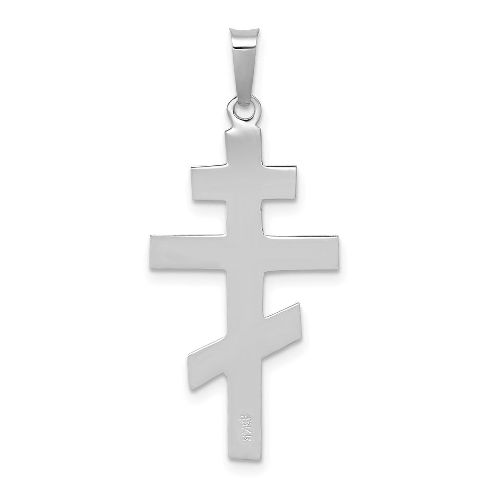 Gold Eastern Orthodox Cross Pendant