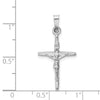 14k White Gold INRI Crucifix Charm