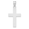 Gold Polished Flat Latin Cross Pendant