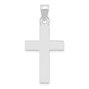 Gold Polished Flat Latin Cross Pendant