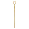Gold Polished Flat Latin Cross Pendant