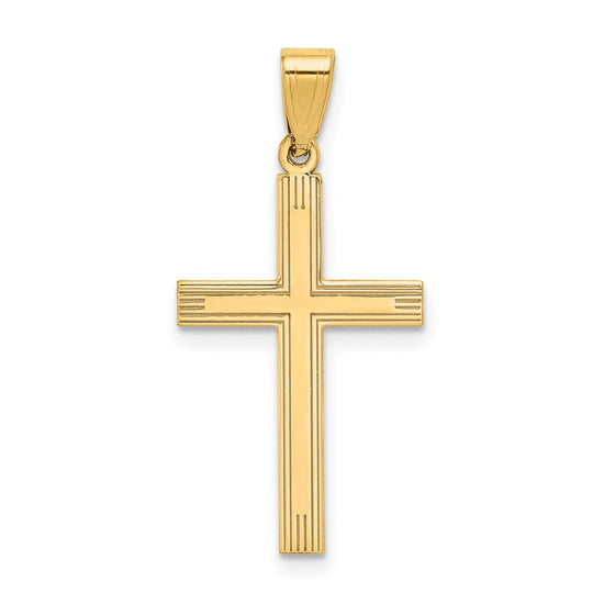 Gold Latin Cross Pendant
