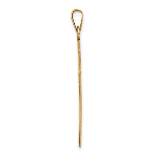 Gold Latin Cross Pendant