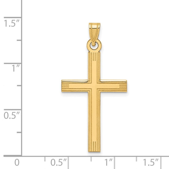 Gold Latin Cross Pendant