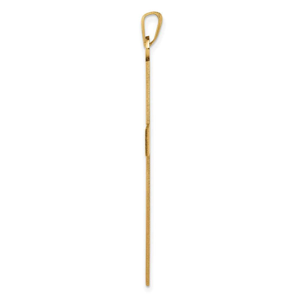 Gold Latin Cross Pendant