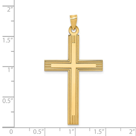 Gold Latin Cross Pendant