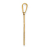 Gold Flat Laser Design Latin Cross Pendant